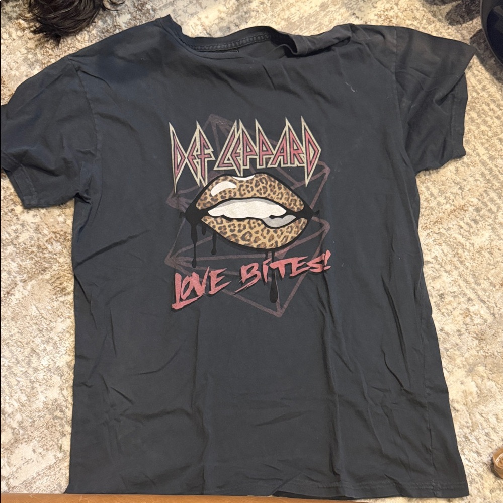Original Retro Brand Black Def Leppard Tee